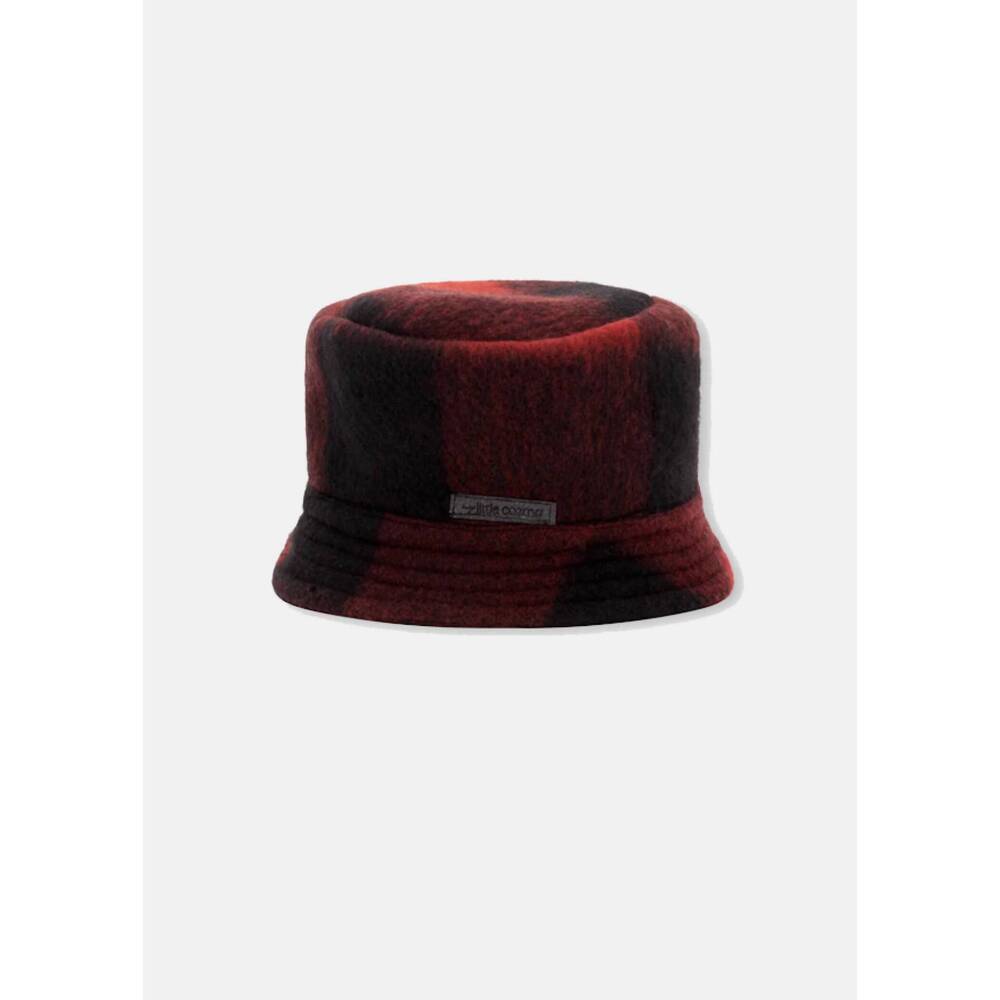 NEW COZMO kid's sam plaid bucket hat in red